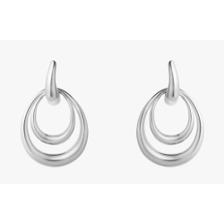 Georg Jensen  Offspring �reringe dobbelt s�lv medium 433E