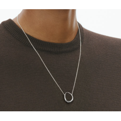 Georg Jensen Offspring s�lvvedh�ng med brillanter 0,04 ct