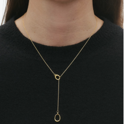 Georg Jensen  Offspring Lariat halsk�de 18 kt guld