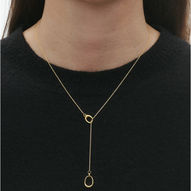 Georg Jensen  Offspring Lariat halsk�de 18 kt guld