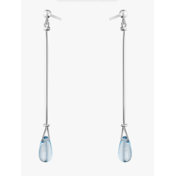 Georg Jensen Vivianna �reringe s�lv med bl� topas 