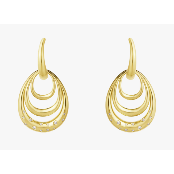 Georg Jensen Offspring �reringe 3.dele 18kt. 0.08ct 