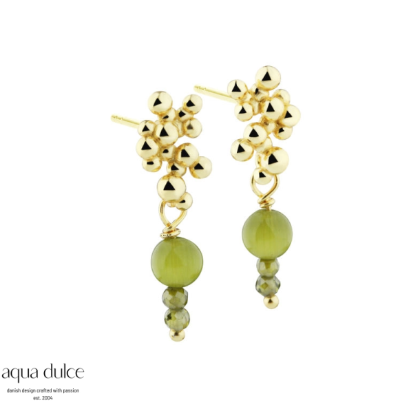 Aqua Dulce Aya Olive �restik s�lv forgyldt med jade