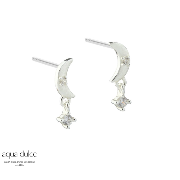 Aqua Dulce Dreamlit Mooncharm s�lv �restik med zirkonia