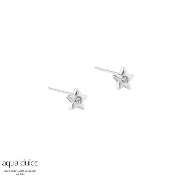 Aqua Dulce Dreamlit small star �restik s�lv med zirkonia