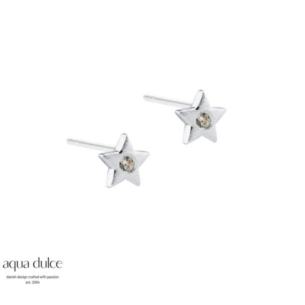 Aqua Dulce Dreamlit Star s�lv �restik med zirkonia 6,5mm