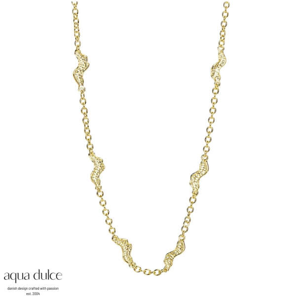 Aqua Dulce Tari collier s�lv forgyldt 42+3cm