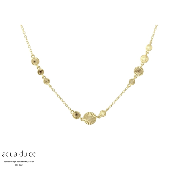 Aqua Dulce Line collier s�lv forgyldt
