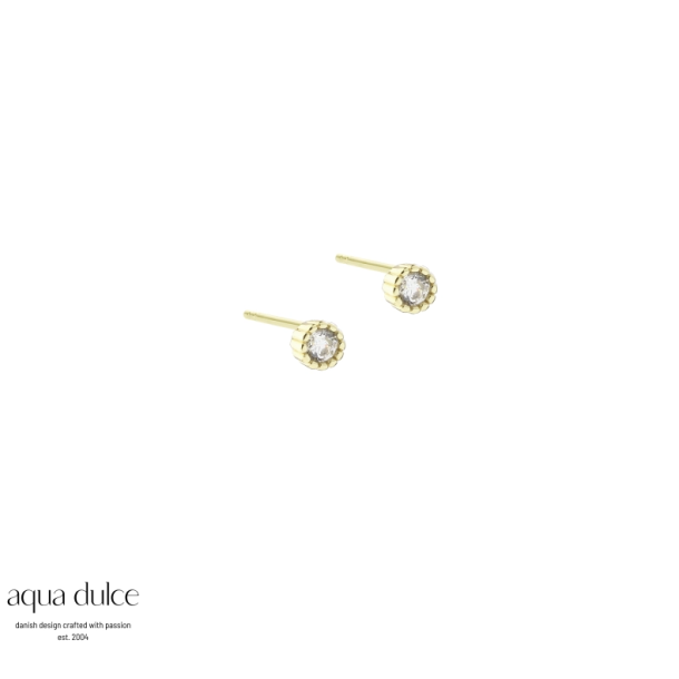 Aqua Dulce Lumi small 3,5mm forgyldt s�lv med zirkonia