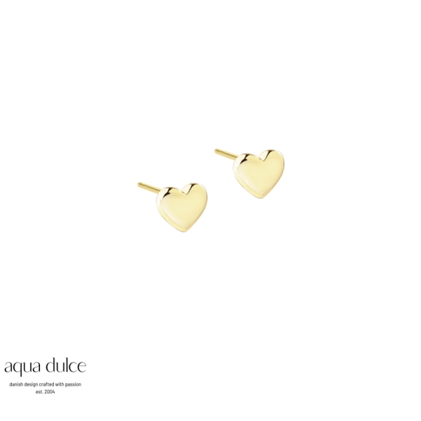 Aqua Dulce Karla small �restikker forgyldt s�lv