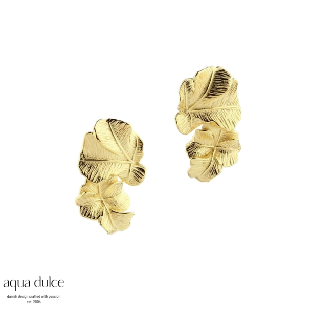 Aqua Dulce Folio stor �restikker forgyldt s�lv
