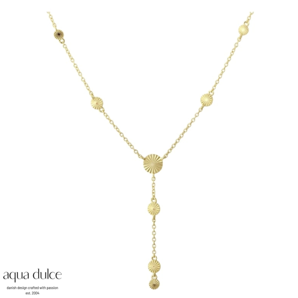 Aqua Dulce Line y-k�de s�lv forgyldt 45+3cm