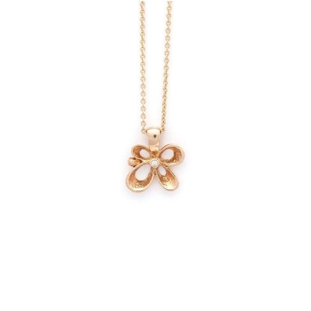 Violina vedhng, lille, i guld m. diamant fra Per Borup Design