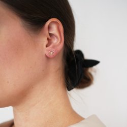 Violina restikker, sm, i guld m. diamanter fra Per Borup Design