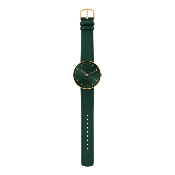 Arne Jacobsen City Hall Evergreen unisex armbndsur 40 mm