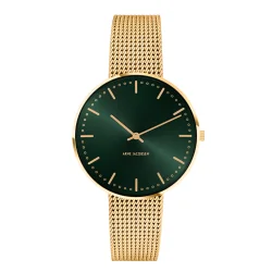 Arne Jacobsen City Hall Evergreen unisex armbndsur 34 mm