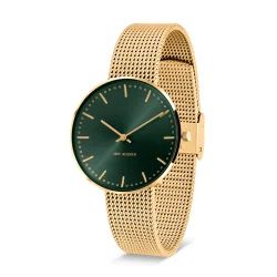 Arne Jacobsen City Hall Evergreen unisex armbndsur 34 mm