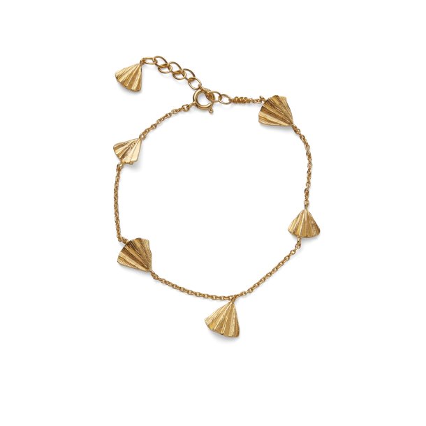 Autumn Leaf armbnd i forgyldt slv fra Pernille Corydon