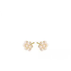 Ocean Bloom restikkere i forgyldt slv med perler fra Pernille Corydon