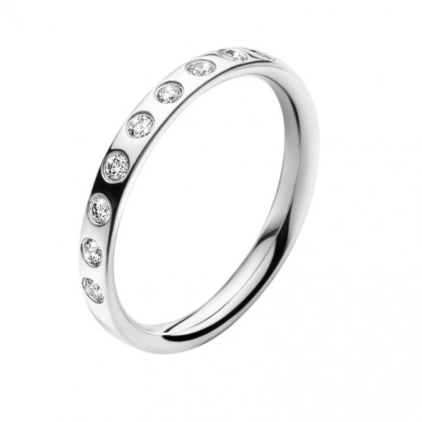 Magic ring fra Georg Jensen - hvidguld m. brillanter