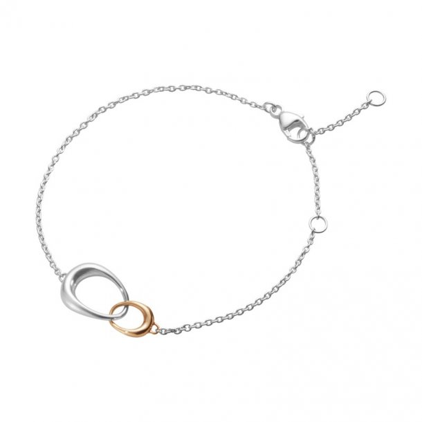 Offspring armbnd fra Georg Jensen - sterling slv med rosaguld