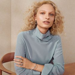 Offspring reringe i slv fra Georg Jensen 