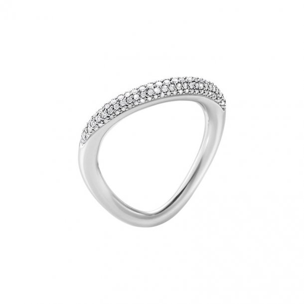 Offspring slvring med brillanter fra Georg Jensen