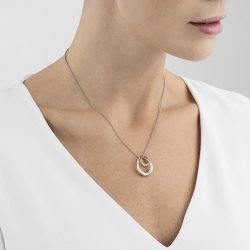Offspring vedhng fra Georg Jensen i sterlingslv og rosaguld