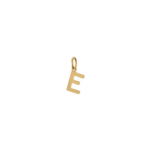 Love Letter, E, vedh�ng i forgyldt s�lv fra Pernille Corydon