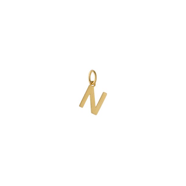 Love Letter, N, vedh�ng i forgyldt s�lv fra Pernille Corydon