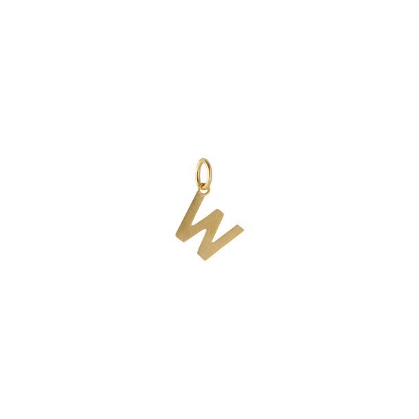Love Letter, W, vedh�ng i forgyldt s�lv fra Pernille Corydon