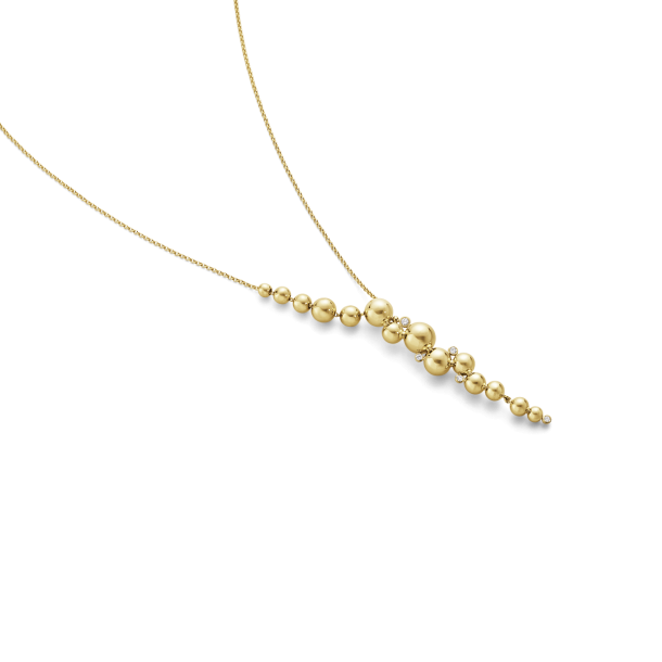 Moonlight Grapes halskde med vedhng i guld fra Georg Jensen