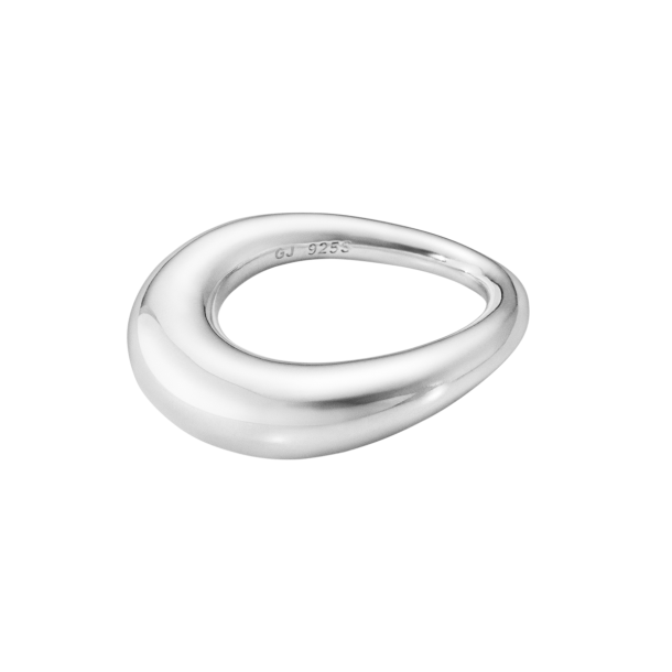 Offspring ring stor i slv fra Georg Jensen