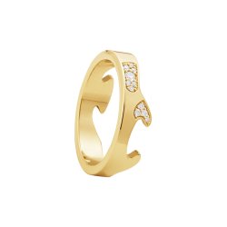 Fusion Cloud endering (AB) fra Georg Jensen, rdguld med brillanter - pav