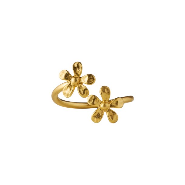 Wild Poppy ring i forgyldt slv fra Pernille Corydon