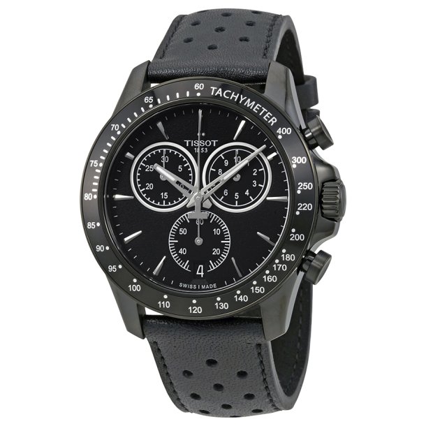 Tissot V8 med sort lderrem - SPAR 30%